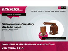 Tablet Screenshot of kpbintra.cz